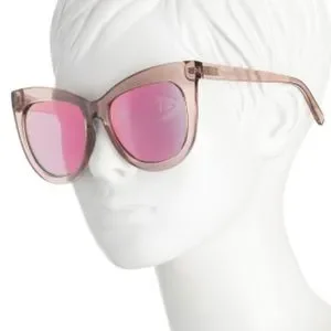LE SPECS Hidden Treasure Sunglasses Rosewater Tan Frame Rose Mirror Lens NWT Le Specs | Accessories | Le Specs Hidden Treasure Sunglasses  main image 3